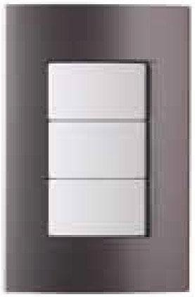 TAPA POLIMERO 3 MODULOS   ACERO WDA58004